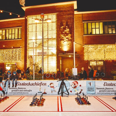 Eisstockschießen Rindermarkthalle