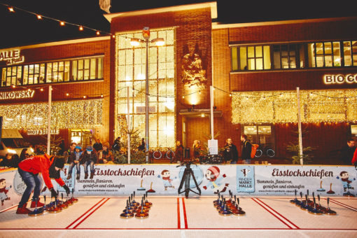 Eisstockschießen Rindermarkthalle
